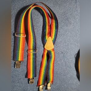 Rainbow Suspenders for Men
